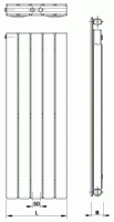 KORADO KORATHERM těleso VERTIKAL K11VM 144/1100 Bílá K11V110014-00M10
